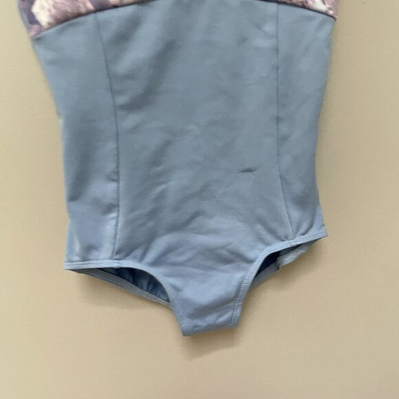 Blue Floral Leotard - Picture 2 of 6